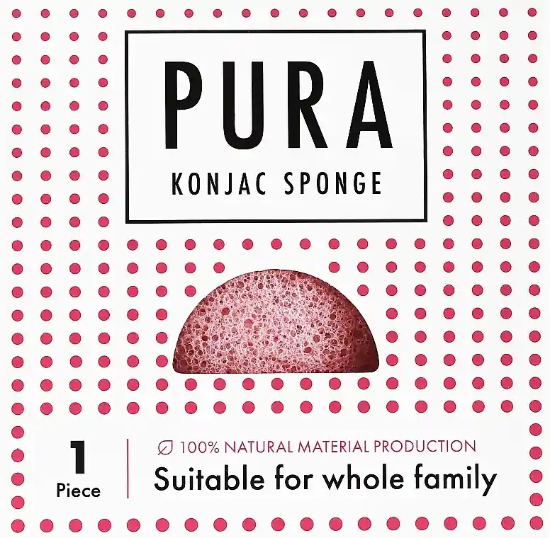 Konjac Sponge, pink - Accessories