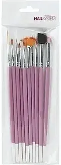 Manicure Brush Set, 10 pcs. - Accessories