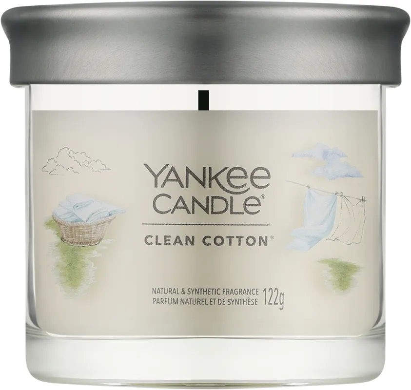 Scented Candle in Glass 'Clean Cotton' - Bath and Body