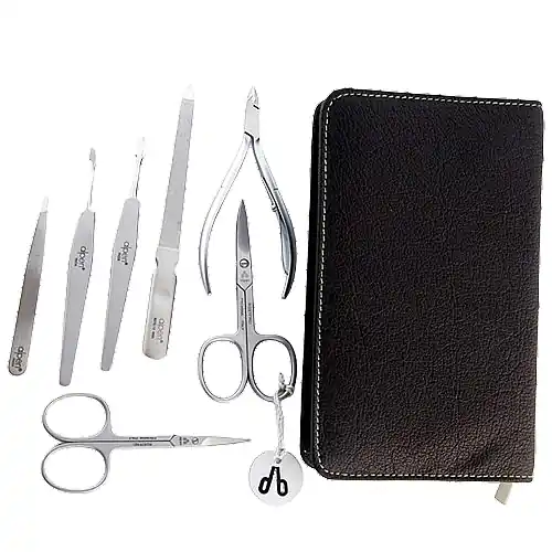 Manicure Set, 7 tools, 6826R, black - Accessories