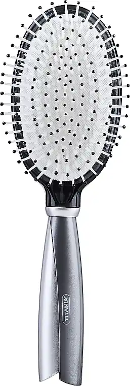 Oval Massage Hair Brush, 24.5 cm, grey - Accessories