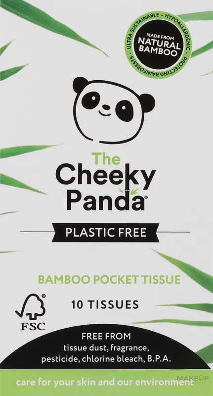 Dry Bamboo Face Wipes, 10 pcs - Accessories