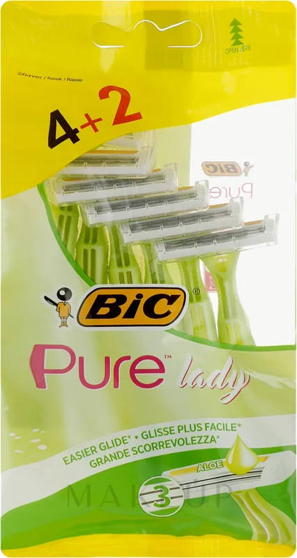 Women Razor "Pure 3 Lady", 6 pcs - Bath and Body
