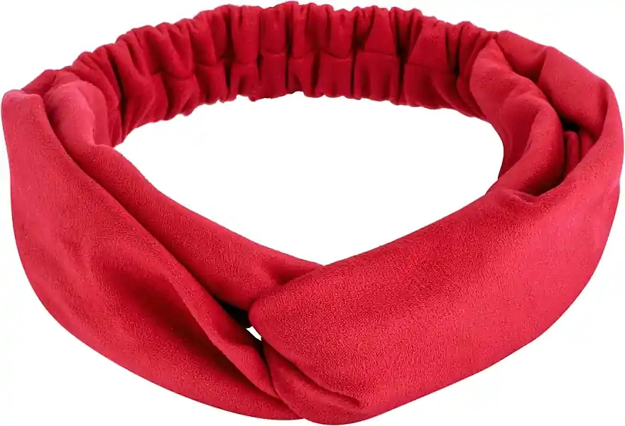 Headband "Suede Twist", red - Accessories