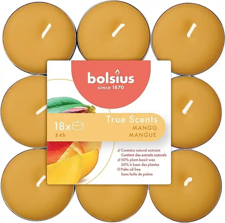 Peach Tealight Set, 18x4H - Bath and Body