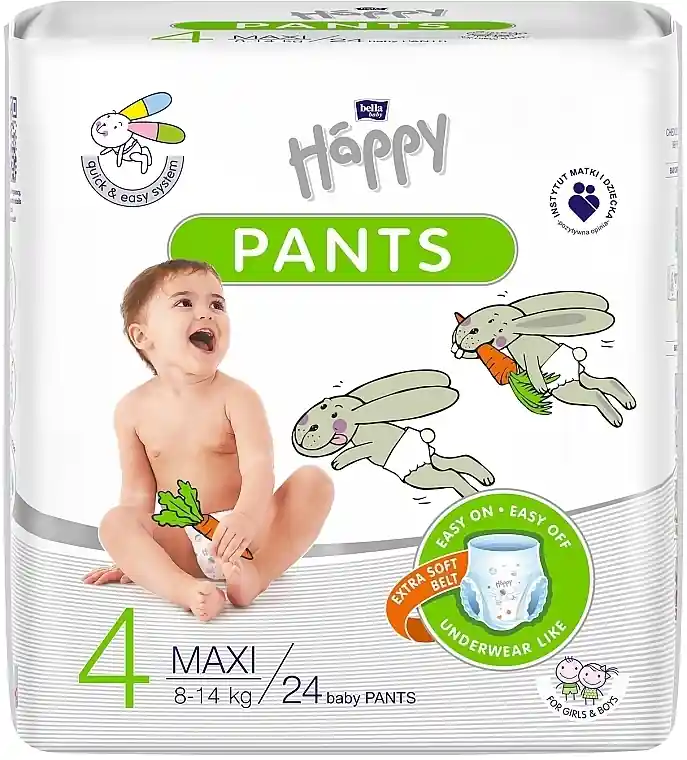 Baby Diapers 8-18 kg, size 4, 24 pcs