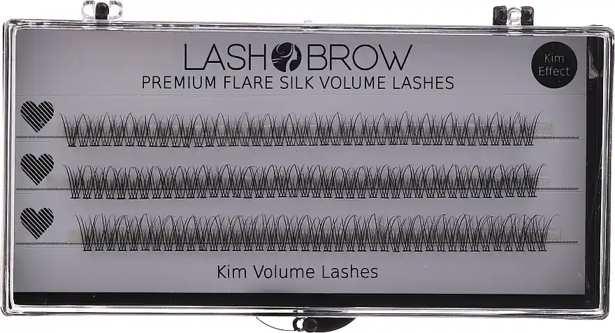 Lash Brow Premium Flare Silk Kim Volume Lashes - Makeup