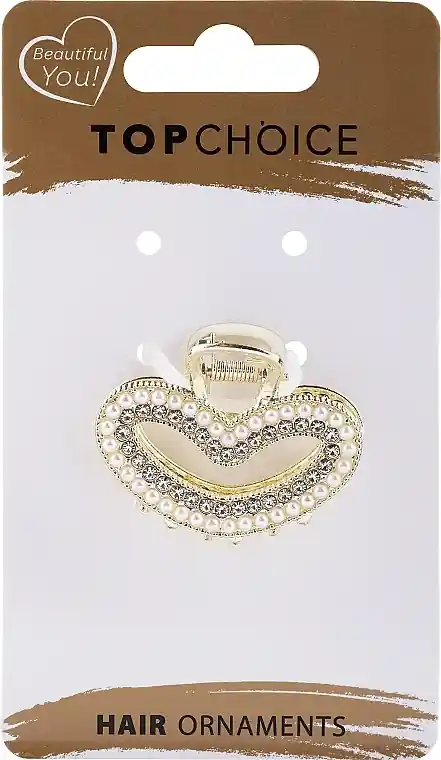 Claw Clip with Pearls, 26980, gold - Accessories