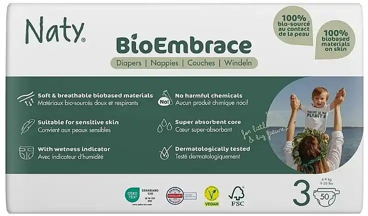 Eco-Diapers 3, 4-9 kg, 50 pcs.