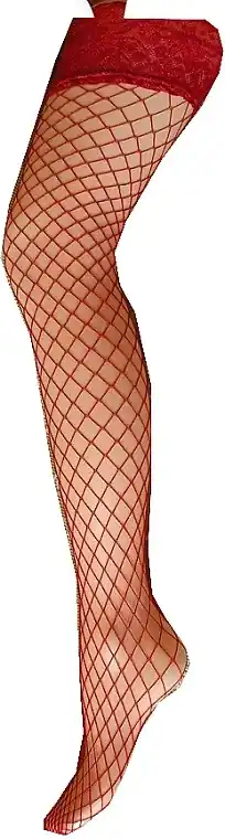 Stockings "Ar Rete", rosso - Clothes