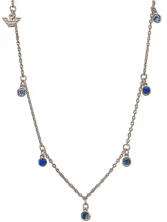 Blue Crystal Necklace - Costume jewelry