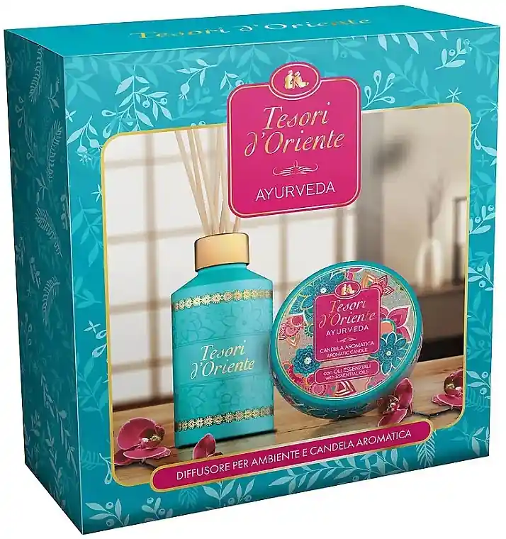 Tesori d`Oriente Diffuser+Candle, Ayurveda - Perfume