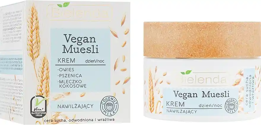 Moisturizing Face Cream "Oat, Wheat, Coconut Milk" - Skin Care Products
