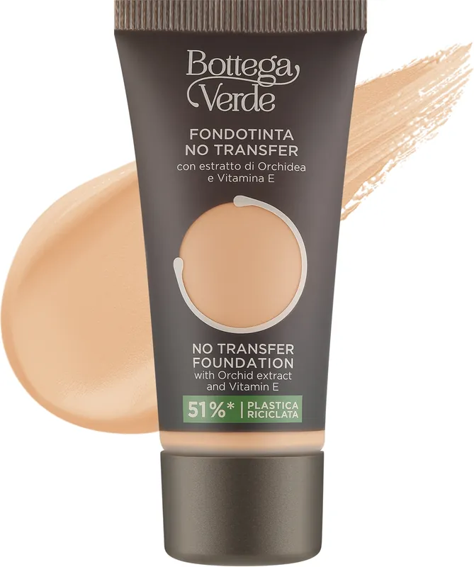 Bottega Verde No Transfer Foundation With Orchid Extract And Vitamin E - Makeup