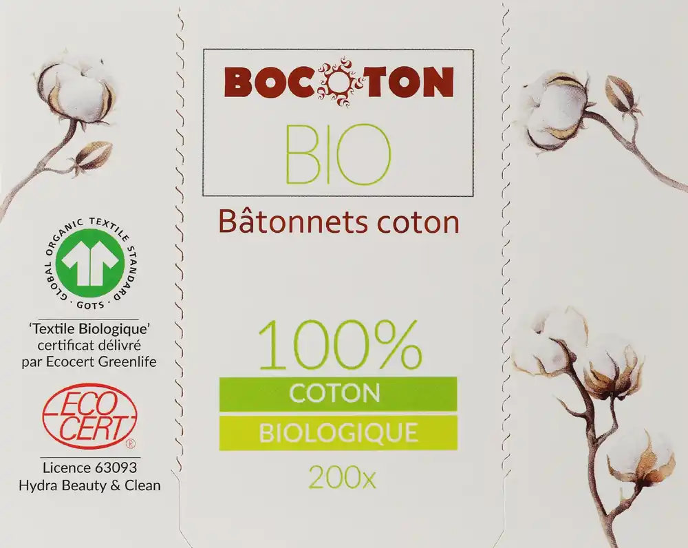 Organic Cotton Buds, 200 pcs - Accessories