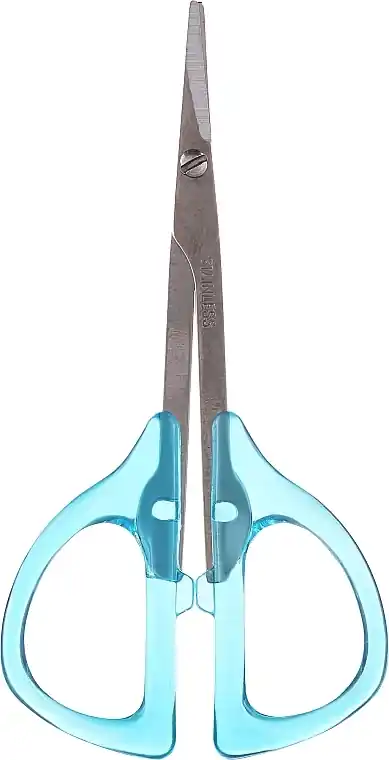 Curved Nail Scissors, blue - Accessories
