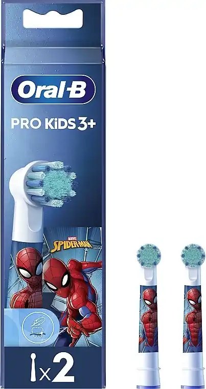 Replacement Toothbrush Head for Kids, Spiderman, 2 pcs - Bath and Body