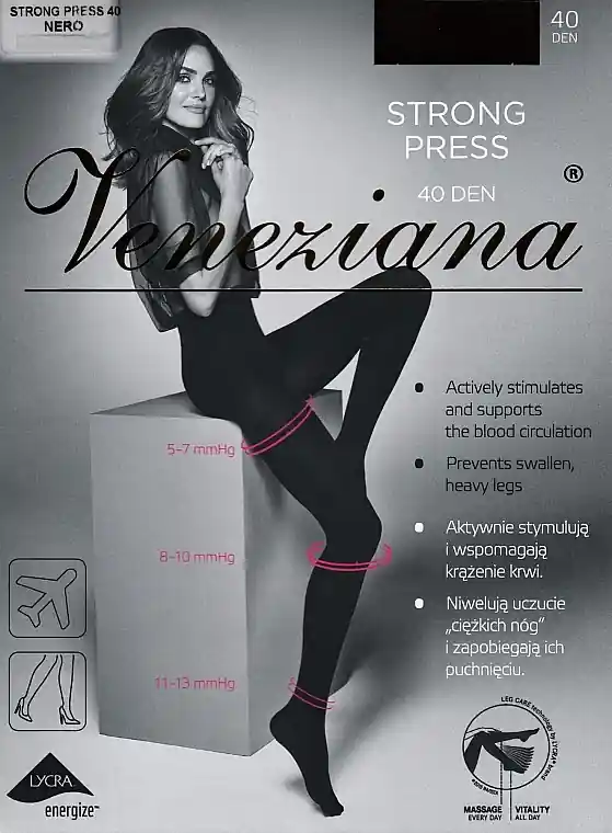 Women's Tights "Strong press", 40 Den, nero - Clothes