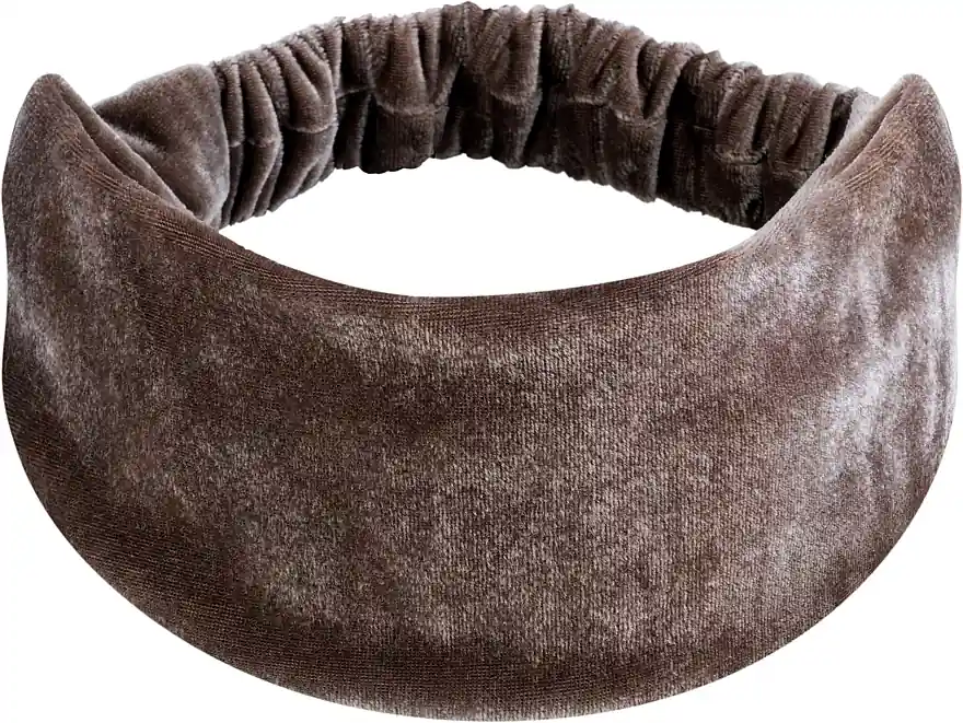 Velour Classic Headband, dark beige - Accessories