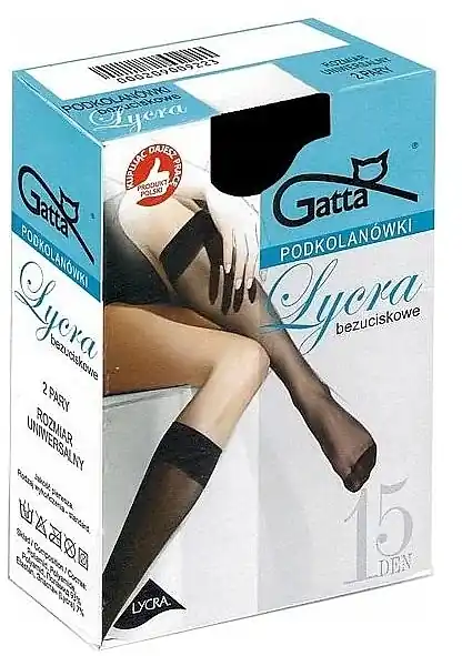 Women's Knee-Highs "Lycra", 2 pairs, 15 Den, natural