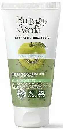 Green Apple and Kiwi Face Scrub Mask - Skin Care Products