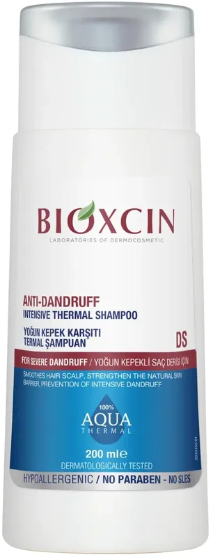 Intense thermal anti-dandruff shampoo for scalp