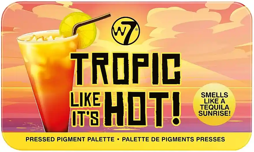 W7 Tropic Like It's Hot Pressed Pigment Palette - Makeup