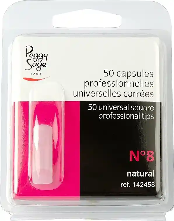 Versatile Square Tips #8, 50pcs - Nails