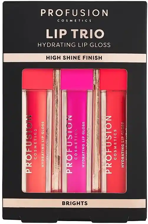 Profusion Cosmetics Lip Trio Brights (lip/gloss/3x5ml) - Makeup