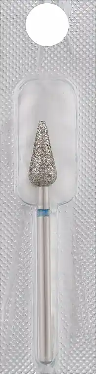 Sharp Pear Diamond Nail Drill Bit, 5 mm, blue - Accessories