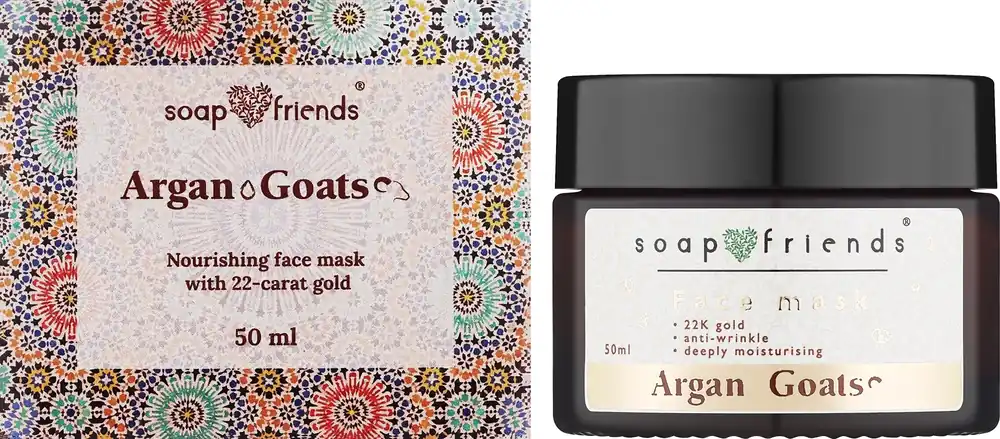 Revitalizing & Purifying White Clay, Argan & 22 Carat Gold Face Mask - Skin Care Products