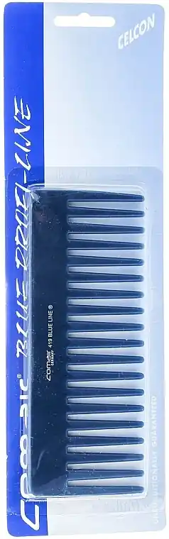 Hair Straightening Comb #419 "Blue Profi Line", 16 cm - Accessories