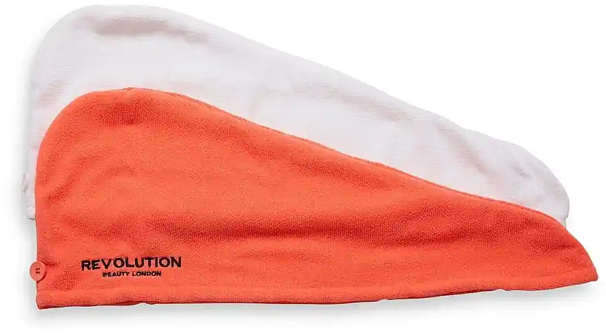 Hair Wrap, White and Coral - Accessories