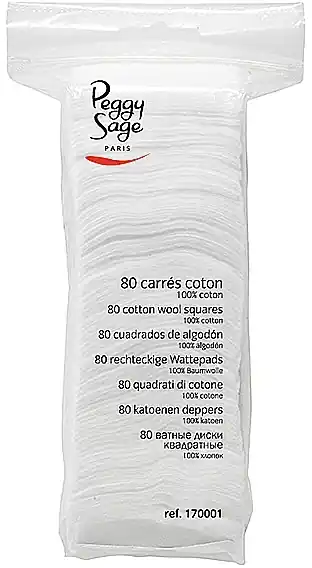 Cotton Wool Squares, 80pcs - Accessories