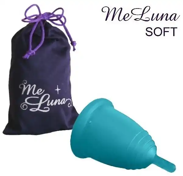 Menstrual Cup with Stem, L size, sea wave - Accessories
