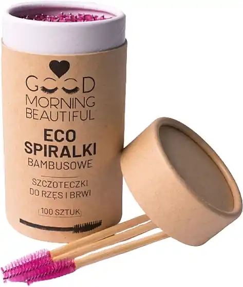 Lash & Brow Brush, bamboo, pink, 100 pcs. - Accessories