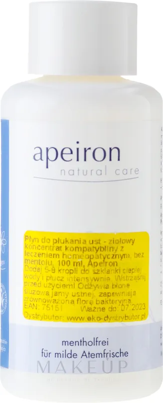 Homeopathic Mouthwash Concentrate - Bath and Body