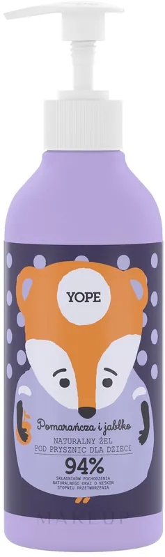 Kids' Natural Shower Gel "Orange & Apple" - Bath and Body