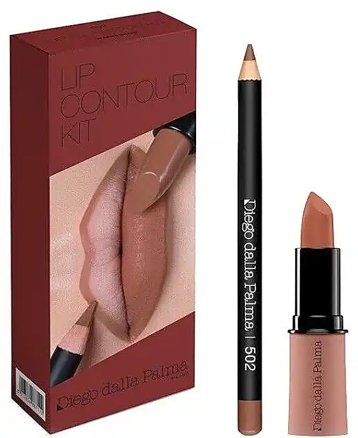 Diego Dalla Palma Lip Contour Kit 502 (lipstick/4g + lip/pencil/1.1g) - Makeup