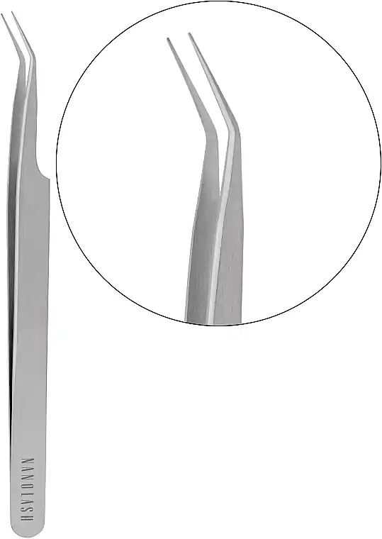 False Eyelash Tweezers, curved - Accessories