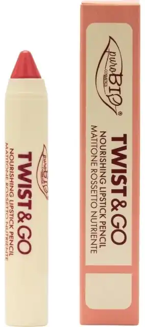 PuroBio Cosmetics TWIST & GO Nourishing Lipstick Pencil - Makeup