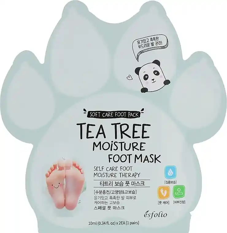 Moisturizing Foot Mask with Tea Tree Extract - Bath and Body