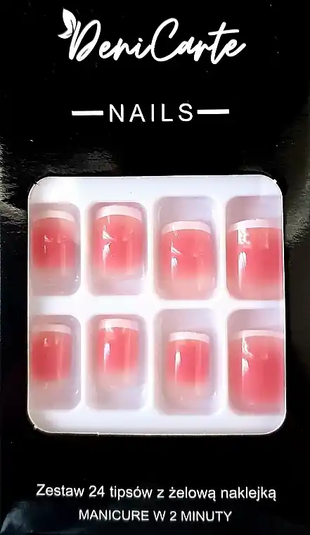 Square Nail Tips, 24 pcs. - Nails