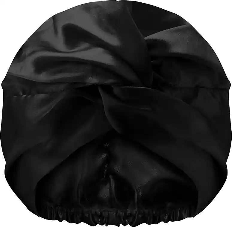 Satin Hair Bonnet, black - Accessories