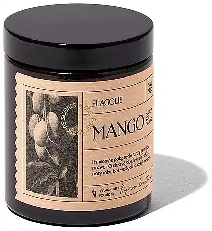 Mango Scented Candle with Cap - Bath and Body