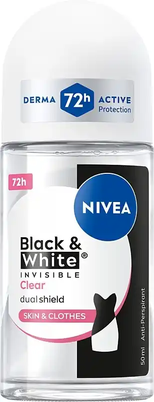 Roll-on Deodorant Antiperspirant "Black & White Invisible Protection CLEAR"