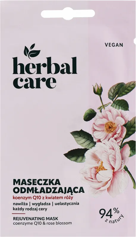 Coenzyme Q10 Face Mask with Rose Flowers - Skin Care Products