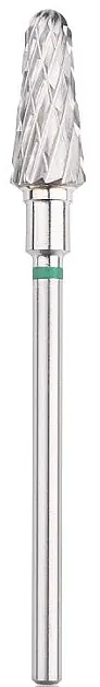 Tungsten Nail File Drill Bit, rounded cone, 6 mm, green - Accessories