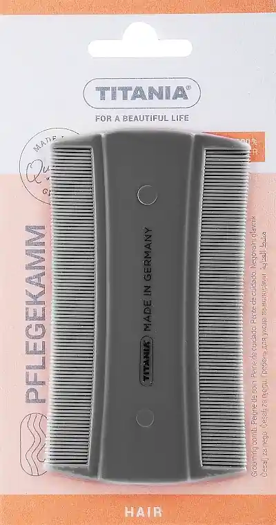 Double-Sided Comb 10 cm, grey