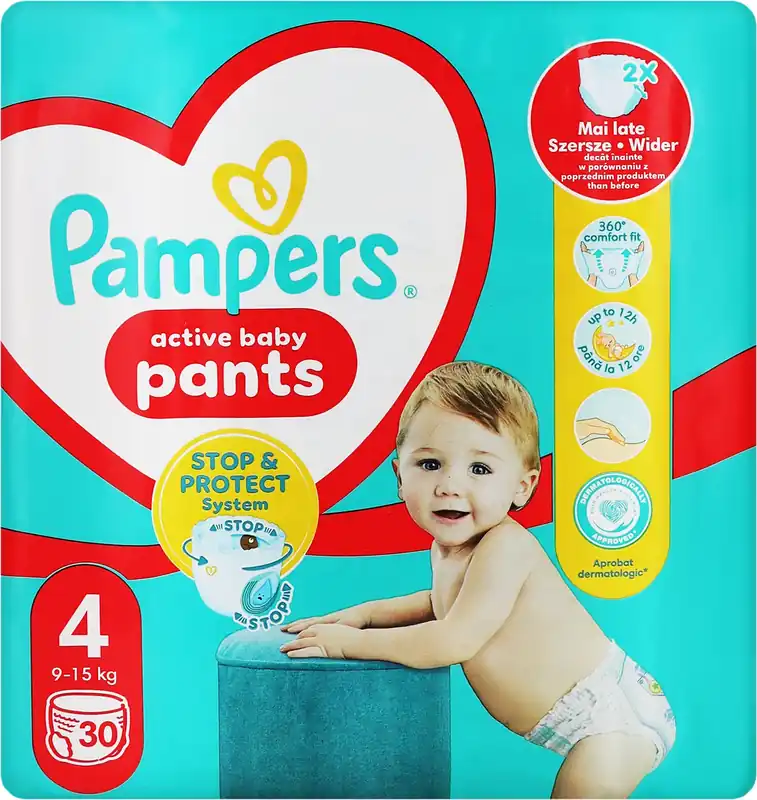 Pants 4 Diapers (9-15kg), 30 pcs.